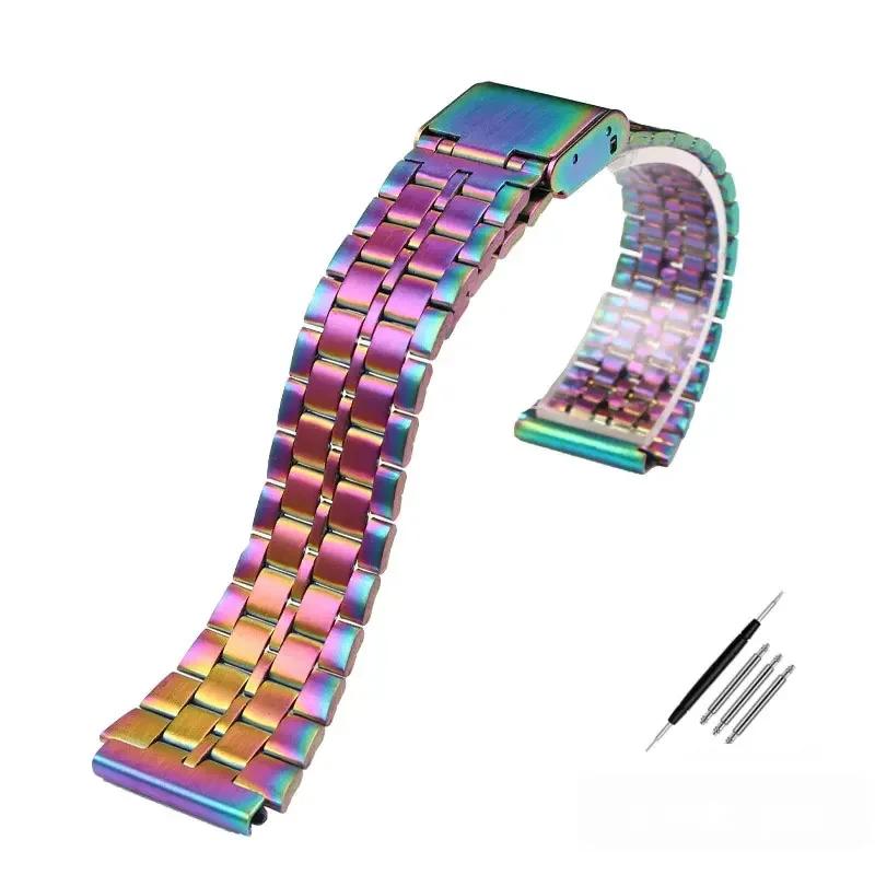 18mm Fine Steel Watchband for CASIO A158 / A159 / A168 /A169 /B650 /AQ230/ 700 Classic Small Square Silver Block  Metal Strap