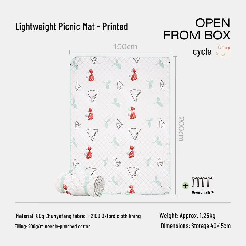 LUING BOX Outdoor Portable 3D Camping & Picnic Mat