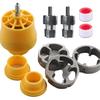 Electric Drill Compatible Pvc Pipe Threader Kit, Pipe Threader Plumbing Tool, Pipe Thread Maker Tool for Cutting Threading with 3 Dies, Plastic Tap