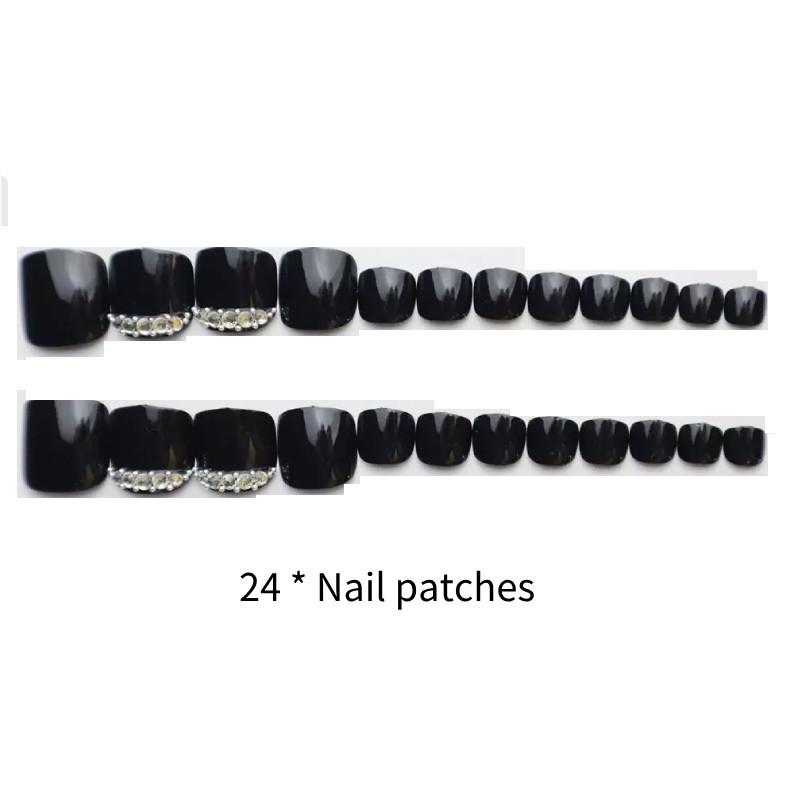 

Женские накладные ногти на пальцы ног, красота, съемные, прочные, модные