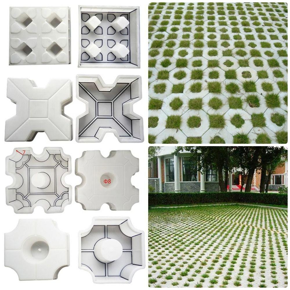 1 Stück 25x6cm Pflastersteinform Hohlrasenweg Ziegelform für Rasen Terrasse Hof Garten