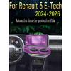 Pour Renault 5 E-Tech 2024-2026 Film Panneau de Levier de Vitesse de Voiture Autocollant Protecteur de Tableau de Bord Écran Intérieur Anti-Rayures Accessoires