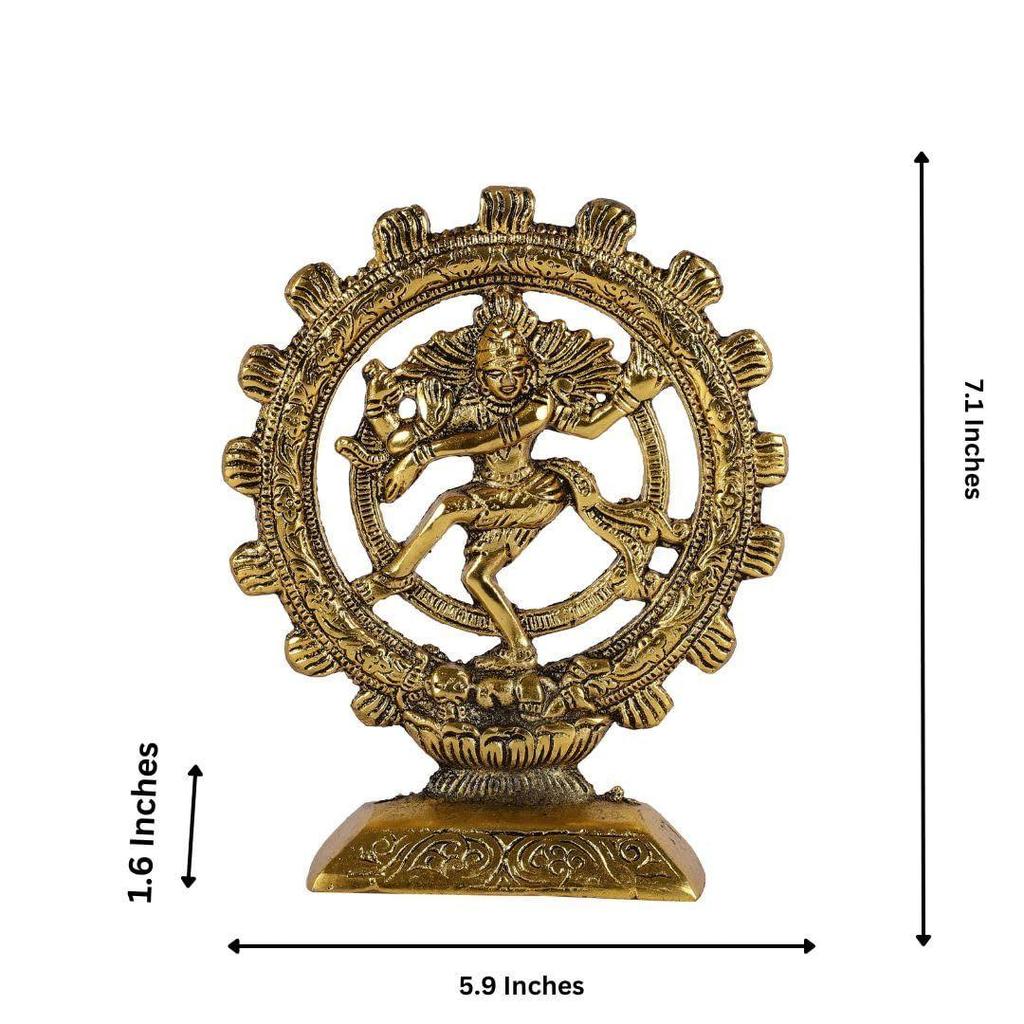 Metall Lord Shiva Tanzende Natraj Statue Idol. Natraja-Idol für Heimtempel, Büro, Geschenke