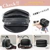 NICOLE & DORIS Women's Handbag, Stylish, Small, Elegant, 2-Way Shoulder Bag, PU Leather, Waterproof, Divided, Perfect for Commuting, Travel, Dates,