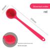 Silicone Long-Handle Exfoliating Shower Brush & Back Scrubber