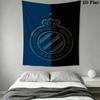 Club Brugge K V Wall Tapestry Aesthetic Wall Hanging Printed Fabric Blanket Decorative Tapestries for Bedroom Living Room Home Decor