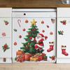 Christmas Tree Santa Claus Candy Gift Box Refrigerator Decorative Background Beautify Wall Stickers