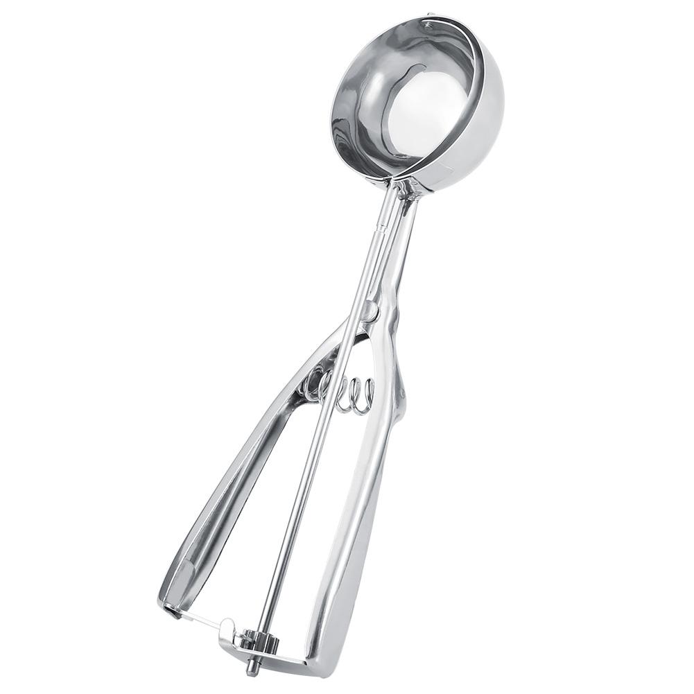 Household Stainless Steel Ice Cream Spoon Scoop Cream Dipper Kitchen Accessories (Small)