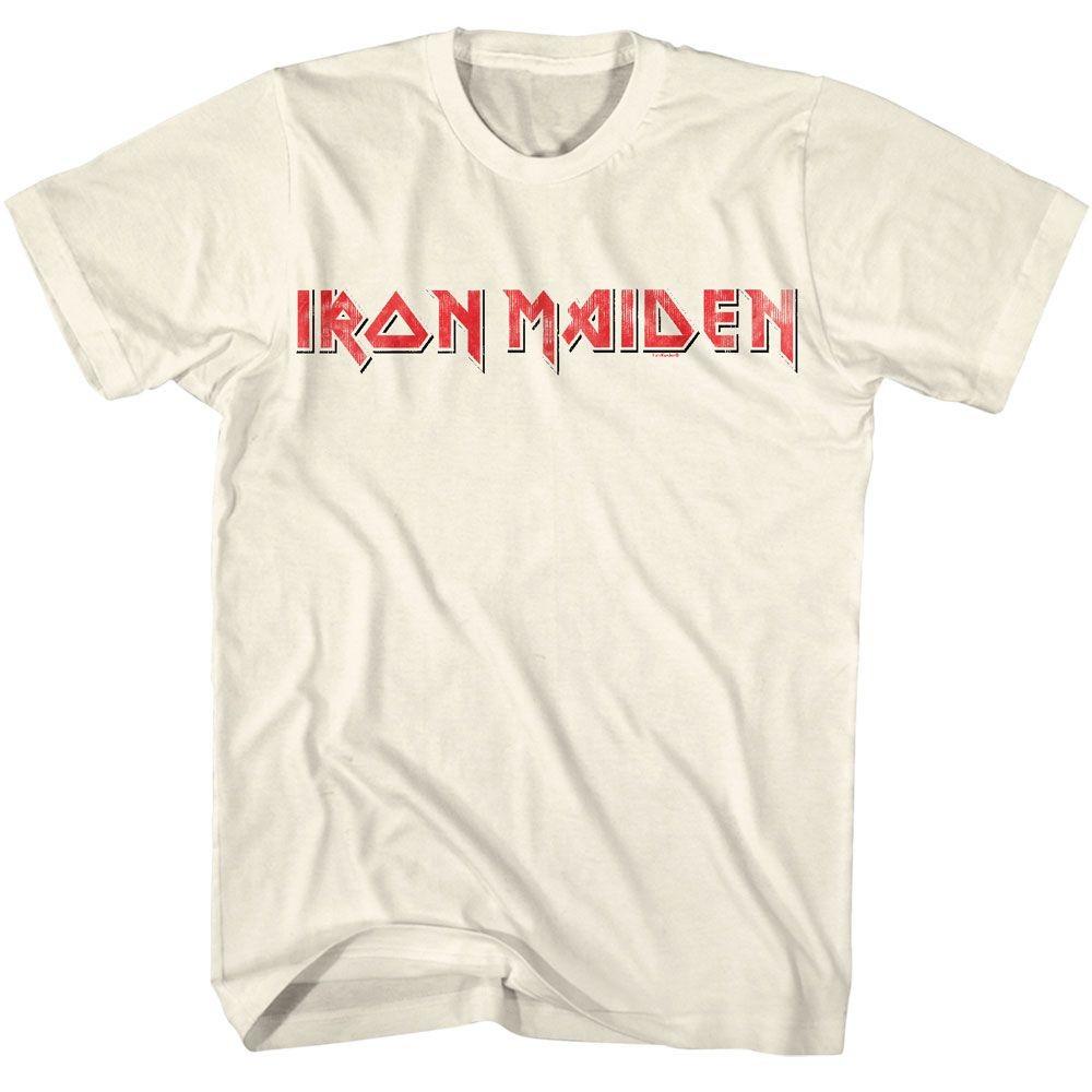 Iron Maiden Red Black Logo Music Shirt