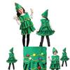 Premium Christmas Tree Clothing For Children Striped Design Perfect For Role-playing