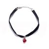 1X Gothic Velvet Heart  Choker Handmade Necklace Pendant Retro 80 90S