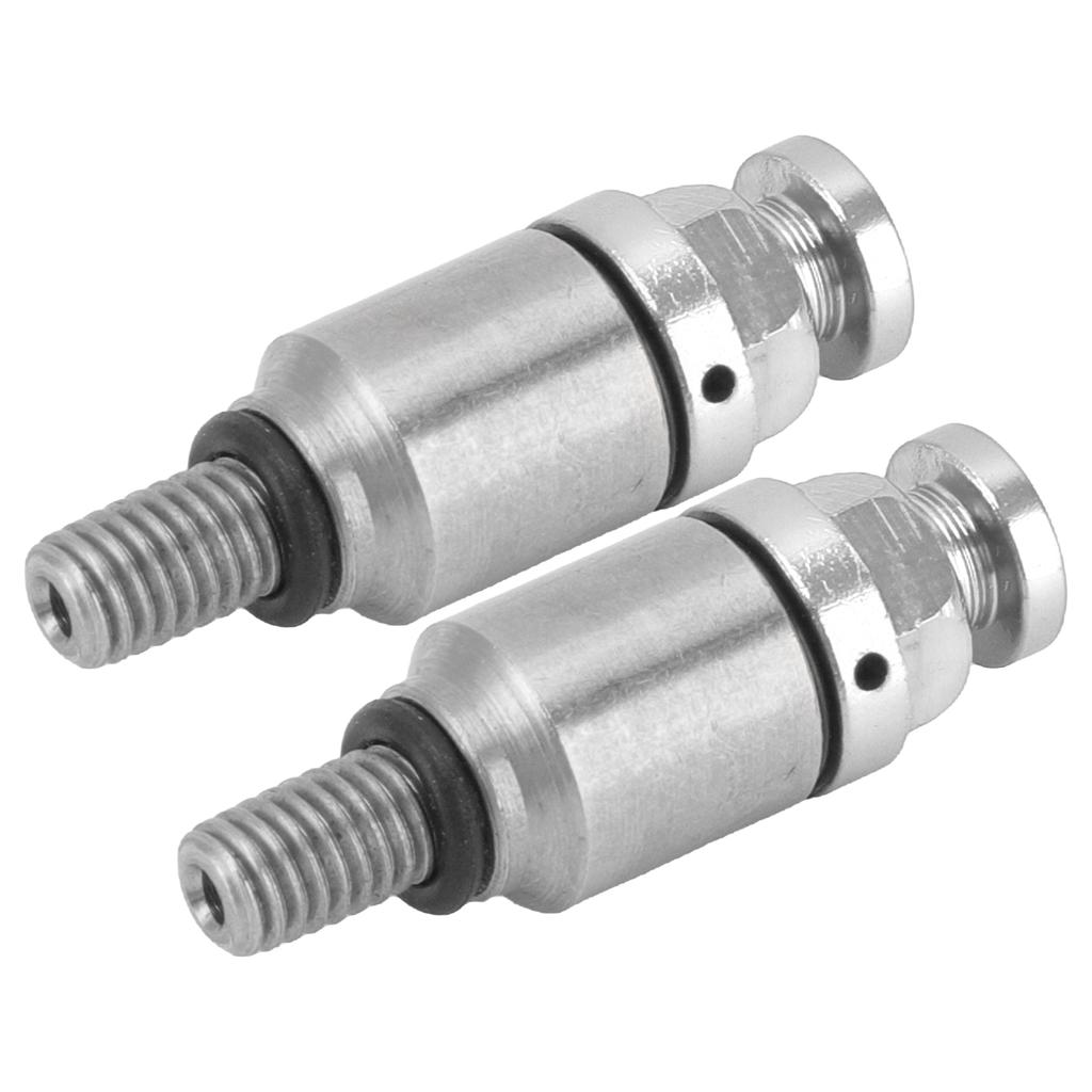 2pcs M5x0.8 Aluminium Alloy Fork Air Bleeder Pressure Relief Valve Replacement for CRF150R CR125R CR250R CRF250R Silver