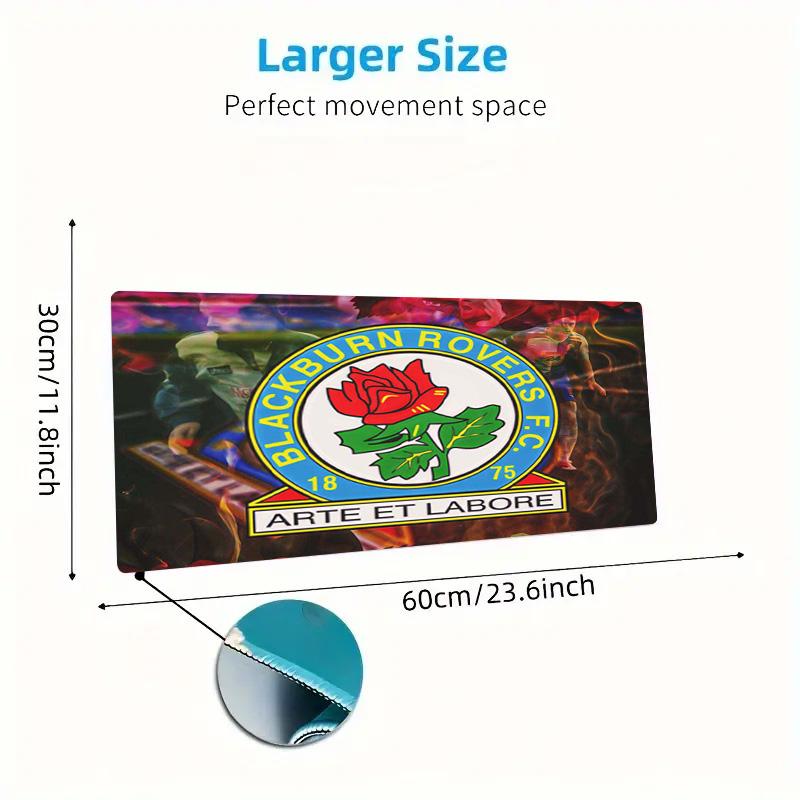 Blackburn Rovers Color Mouse Pad Large Gaming Table Cushion Non-slip Laptop Tablet Big Mousepad XXL Mat Mini PC Playmat With Lock edge