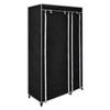 Foldable Fabric Wardrobe Black 110 x 45 x 175 cm