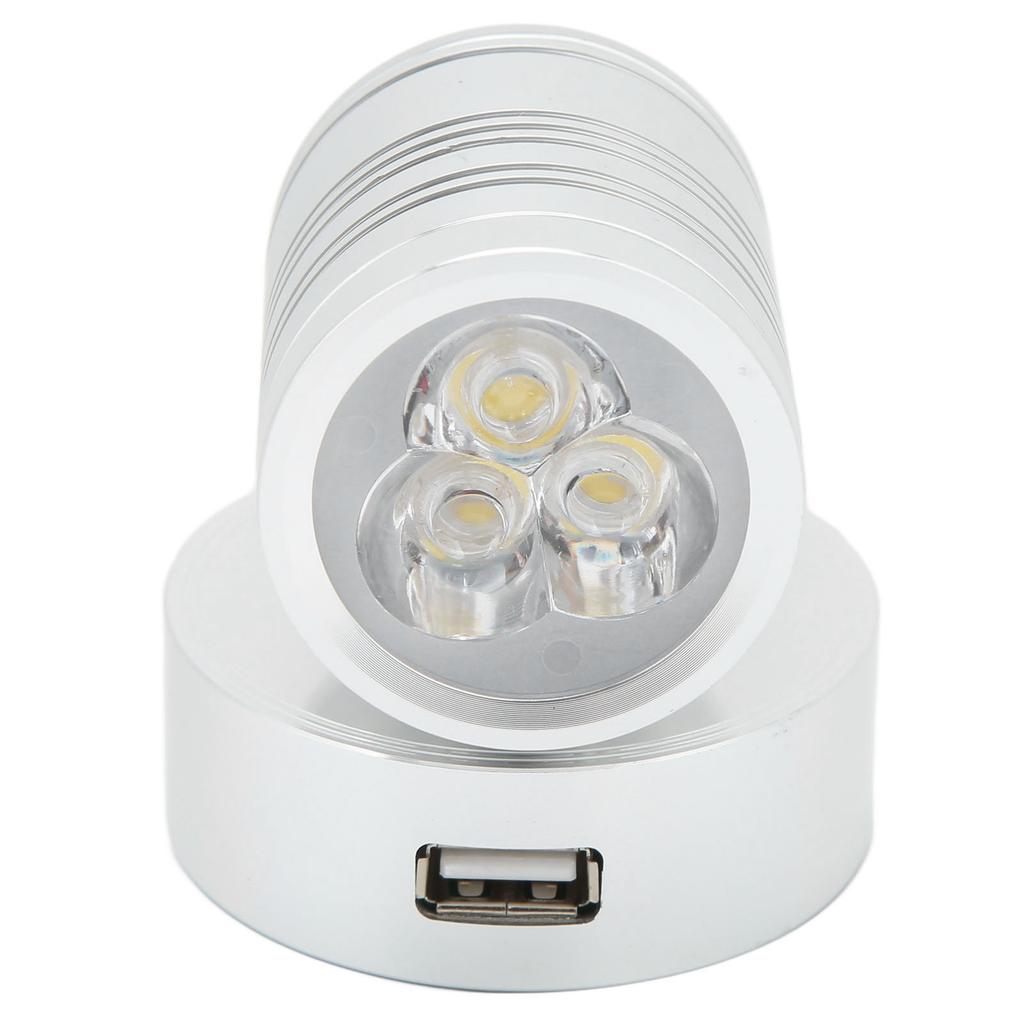 LED RV Reading Lamp Warm White Light Touch Dimmer 12‑30V 3W for Bedroom Cabin Truck Trailer Boat Yacht