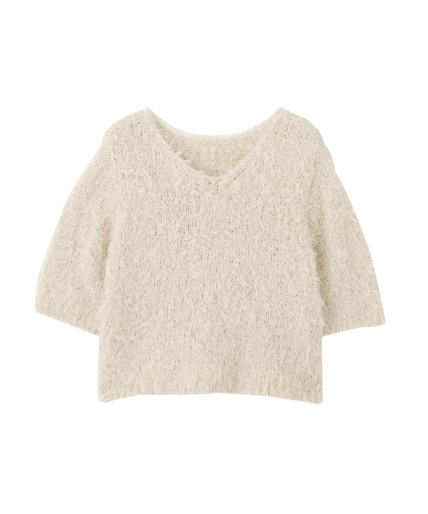 Proportion Body Dressing Ecru Airy Knit Sweater Women's 2-Way