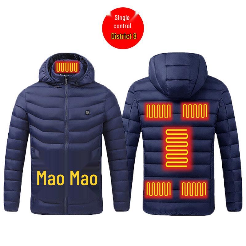 Smart Heated Cotton Jacket - Cold-Proof, Temperature-Controlled