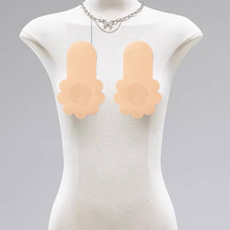 5 Pairs Super Thin Breathable Nipple Pasties With Elastic Lift For Support Hypoallergenics Women's Breast Petals Covers
