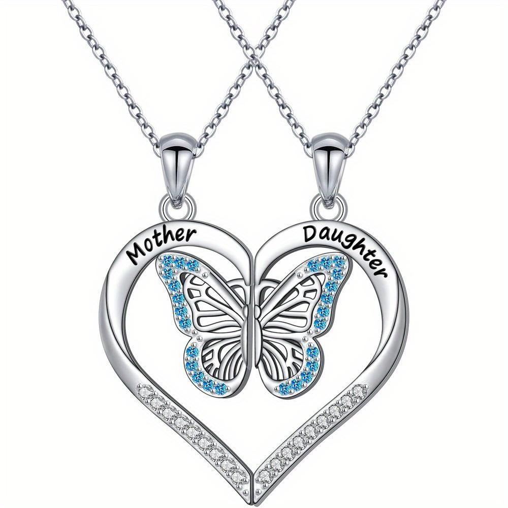 

Дорогоцінний зв язок 2 шт./набір Парні намиста-серця для матері та дочки - Ідеальні для днів народжень та святЮвілейна вечіркаПодарункиЮвелірні вироби