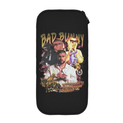 Bad Bunny Trap Bunny Era Pencil Case Fashion   Pen Bag Student Large Storage Office Zipper Pencilcases