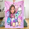 Gabby’s Dollhouse Theme Printed Blanket - Perfect for Couch, Bed, Travel & Outdoor Use | Machine Washable, Cozy & Durable.