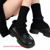 Women Knit Leg Warmers Fall Winter Ribbed Boot Cuffs Slouchy Slouchy Mid-Calf Socks  Daily Wear