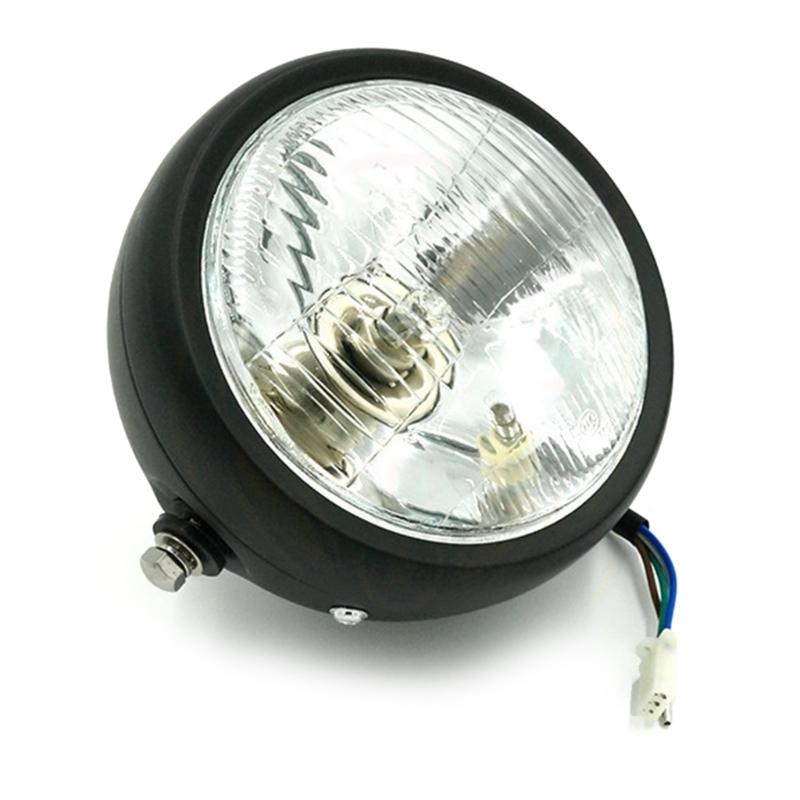 

5.75 Inch LED Headlights Motorcycle Headlamp,5-3/4 Projector Round Headlamp 1 белый/чёрный