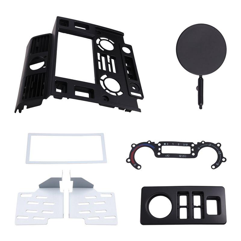 

Double Din Stereo Dash Kit 7 Inch For Land Rover Defender 2007-2016 Car Fascia Radio Panel Console Bezel Plate чёрный