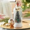 Aufnehmbare Weihnachtsbaum-Nachrichtenflasche Weihnachtsbaumschmuck Weihnachts-Requisiten Schneeszene in nostalgischer Flasche