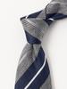 [BEAMS HART] Silk Striped Necktie, 26SS1, Men's, Grey, Free