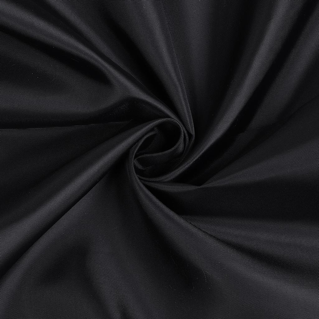 Household Fabric Waterproof Shower Curtain Bathroom Bath Curtain with Hooks Black200x180cm