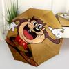 Tazmanian Devil Umbrella: Automatic Opening & Closing, Portable 3 Fold Design with 8 Bone Iron Frame Perfect Gift for Fans and Travelers0136