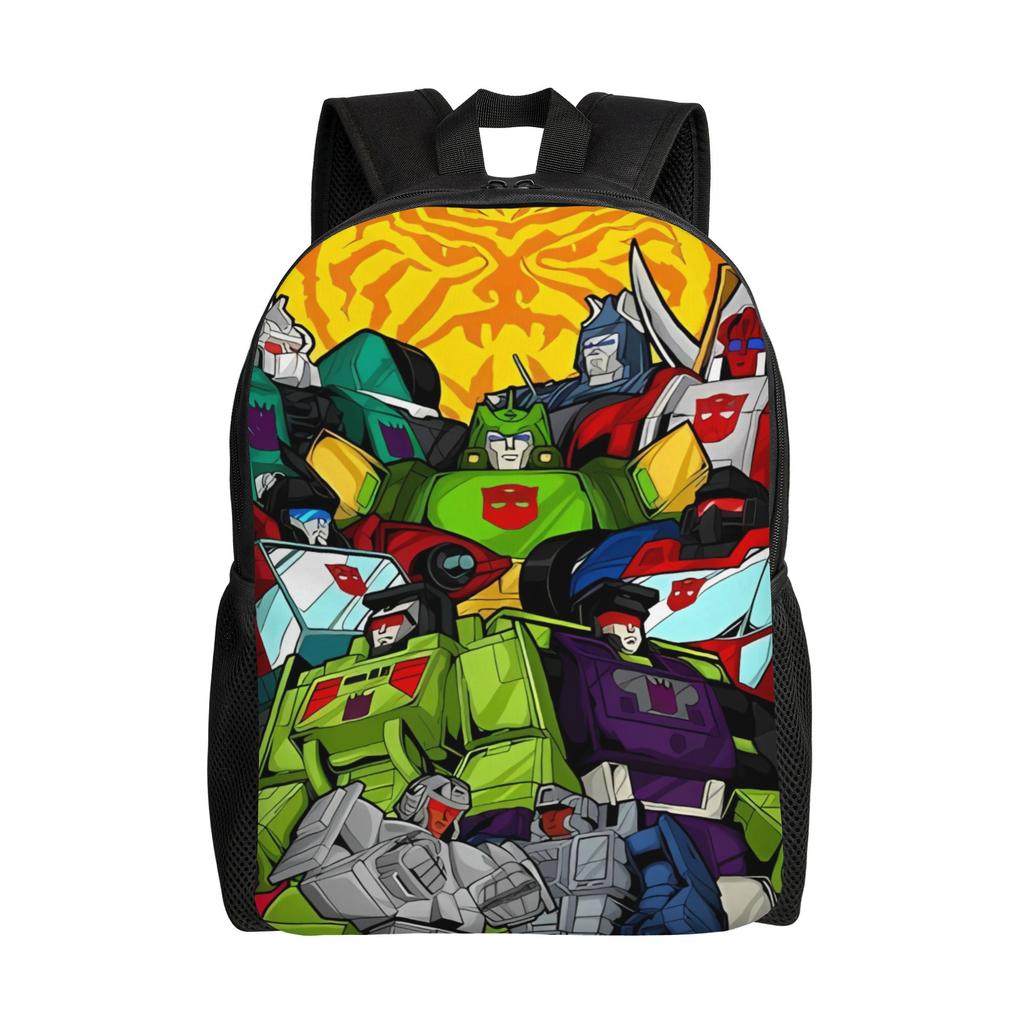 Transformered Cartoon Backpack 3d Printing College Backpacks Boy Girl Fun School Bags Colorful Big Rucksack