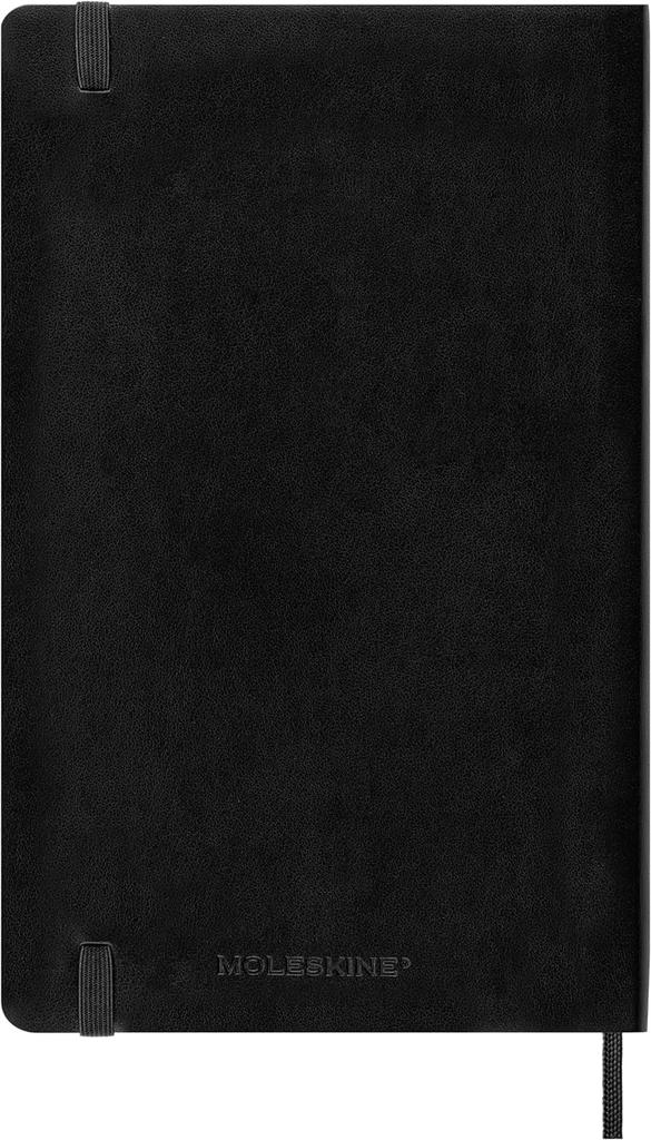 Moleskine Classic 12 Month 2025 Daily Planner, Soft Cover, Large (5" x 8.25"), Black, 400 pages
