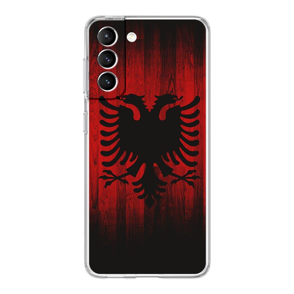 

Чехол для телефона с флагом Албании для Samsung Galaxy S24 S23 S22 S20 Ultra S21 FE 5G S10 S9 Plus S10E S8 Мягкий силиконовый прозрачный чехол Samsung S24 Plus