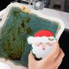 Cartoon Christmas Scrubber Fun Print Durable and Soft Sponge Rubs Perfect for Kitchen Cleaning