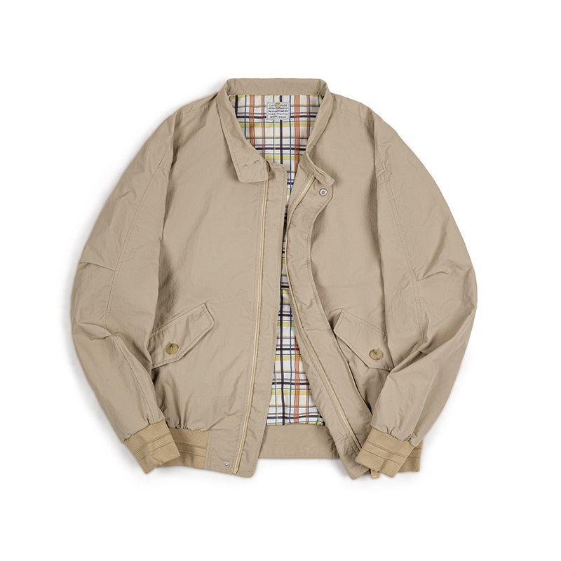 

Marden Retro Harrington Stand Collar Amekaji Parka Light Khaki 3XL