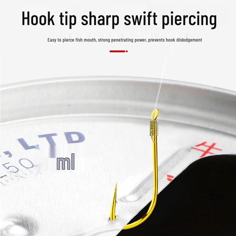 Hand-Tied Thornless Short Leader Double Hook Fishing Set