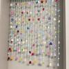 9pcs Hanging Artificial Flower Curtain Colorful Flowers Room Decorative Curtain  Bedroom Decoration