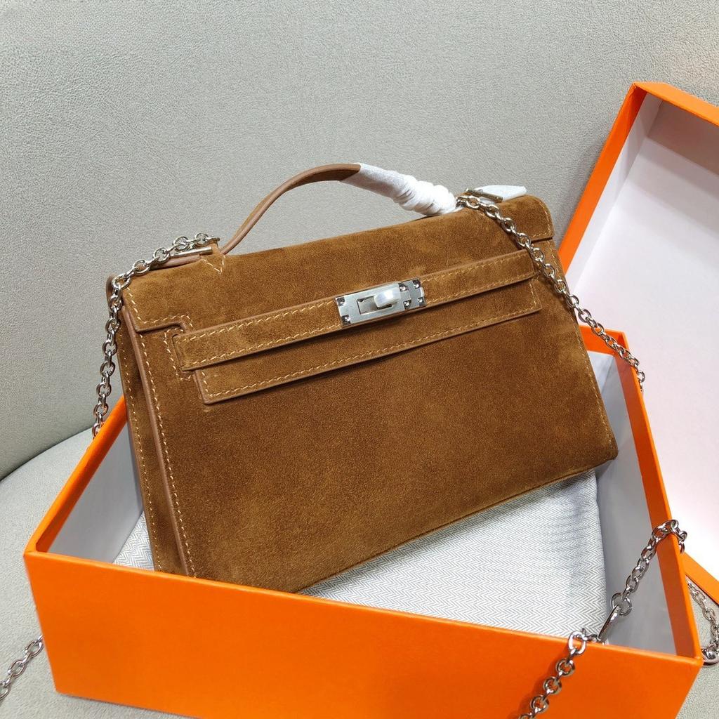 Bolso nuevo de piel de vaca mate para otoño e invierno, bolso de mano de cuero genuino de primera generación, bolso de hombro cruzado texturizado