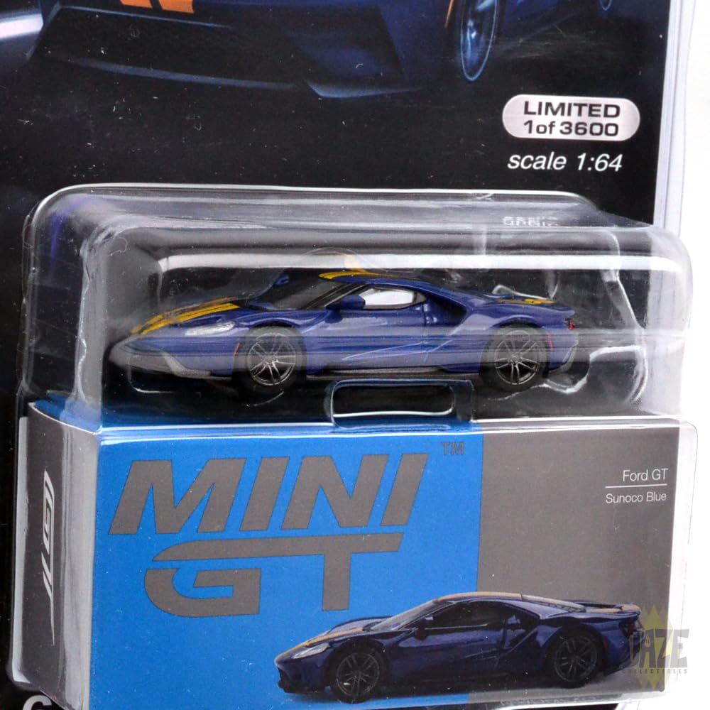 MINI GT 164 Scale MiJo TOYS - FORD GT (SNOCO BLUE) USA MiJo Toys Exclusive Ford (Snoco Blue)