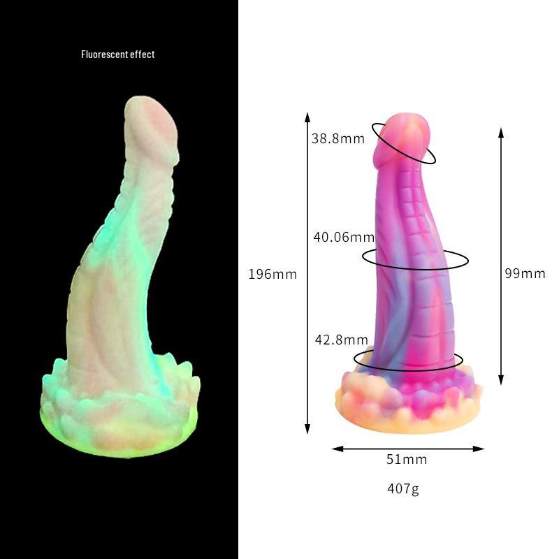 Thousand Hundred Fun Silicone Dildo - Female Erotic Toy for Anal Insertion & Masturbation