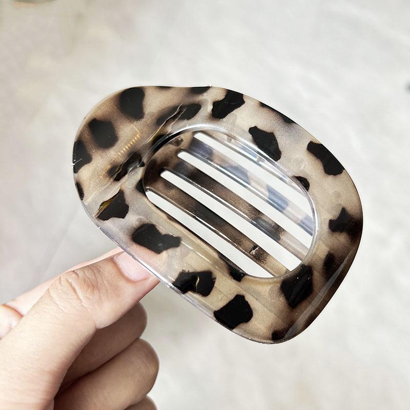 Non Slip Banana Claw Clips For Women Leopard Print Large Banana Clip For Thick Barrettes Ponytail Hairgrip Hair Accessories Gift
