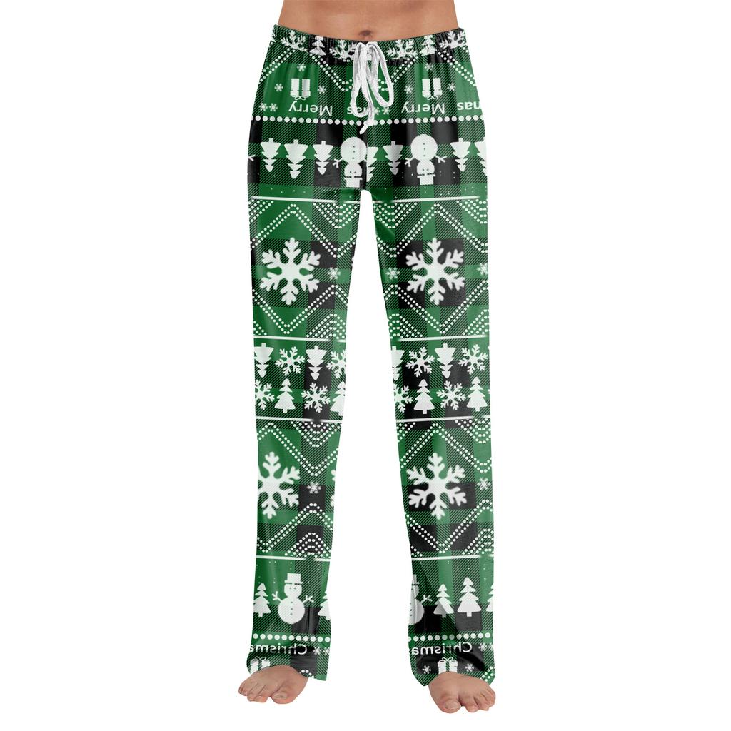 Anime Pajama Pants Sleepwear Casual Drawstring Elastic Waist Pants Comfy Straight Yoga Loose Trousers