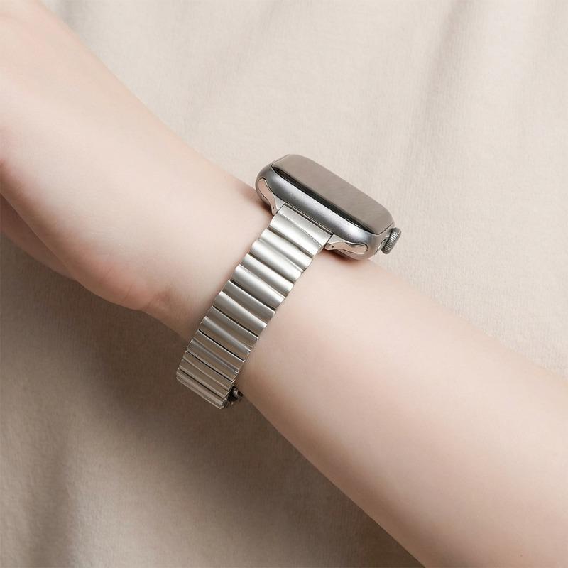 Irregular Metal Strap For Apple Watch Ultra3 49mm 38 40 41 42 44 45 46mm Luxury Stainless Steel Strap For iWatch 11 10 9 8 7 SE3