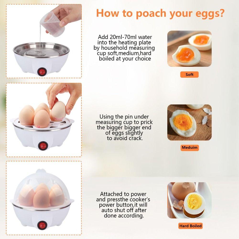 220V Egg Cooker Ready-To-Eat Mini Breakfast Machine New Electric Egg Boiler  Cooking