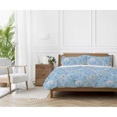"Olia" Duvet Cover Set All Sizes 100% Cotton / 57 Threads/cm² - Olia Blue - Duvet Cover Set 240 X 220 Cm + 2 Pillowcases