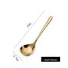 Cuillères à soupe dorées à long manche Wutuo (Lot de 2)