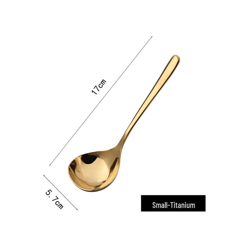 Cuillères à soupe dorées à long manche Wutuo (Lot de 2)