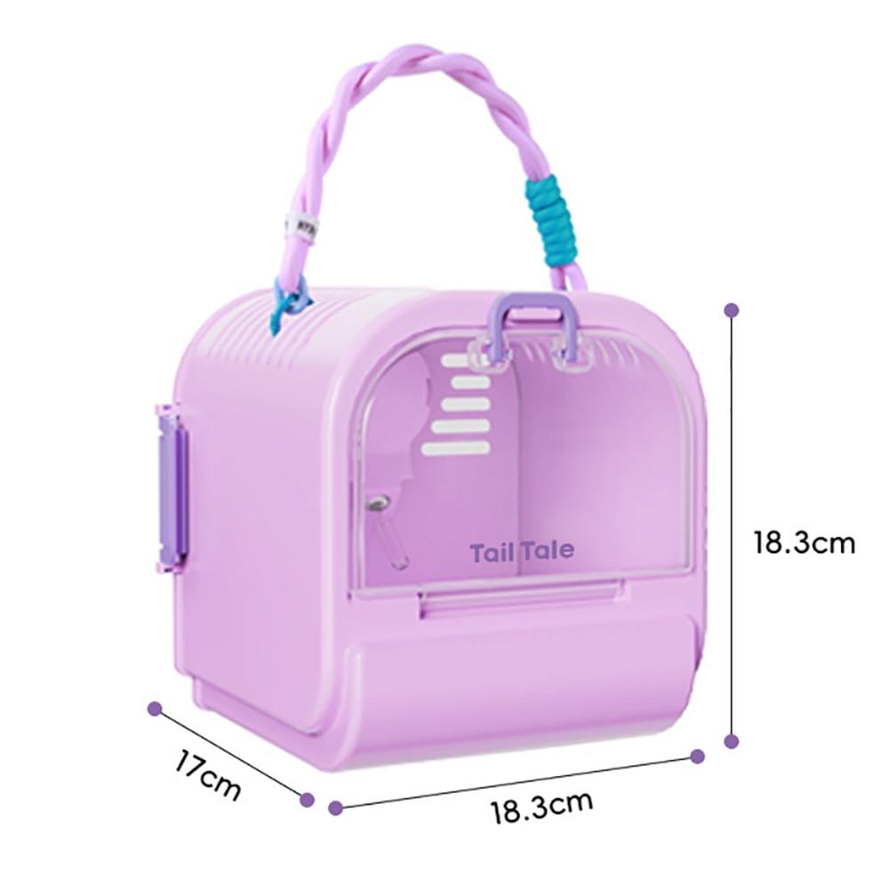 Velký prostor Křeček Přepravka Klec Prodyšná Malé zvíře Větraná Klec Křeček Přepravní pouzdro Křeček